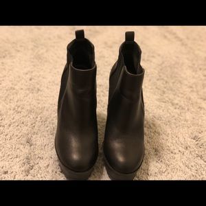 Black Steve Madden Ankle Boots